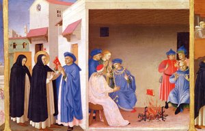 The Coronation of the Virgin (detail) by Fra Angelico